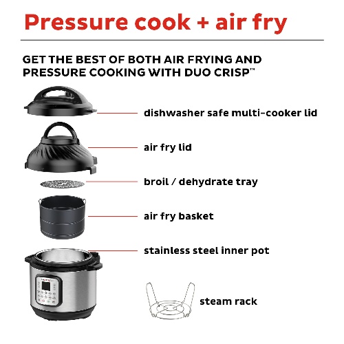 Air fryer pressure cooker combo sale